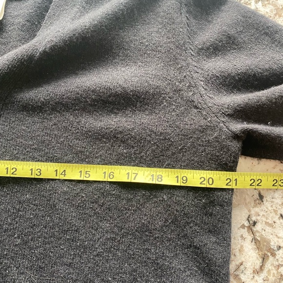 Men’s black wool snap button sweater. - Picture 6 of 6